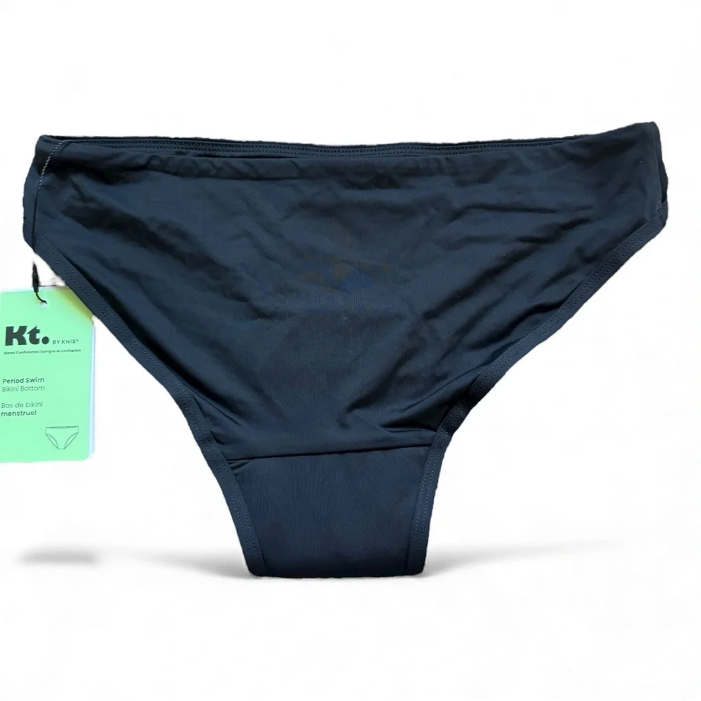 NWT KT. By Knix Classic Black Period Bikini Bottom Size Medium